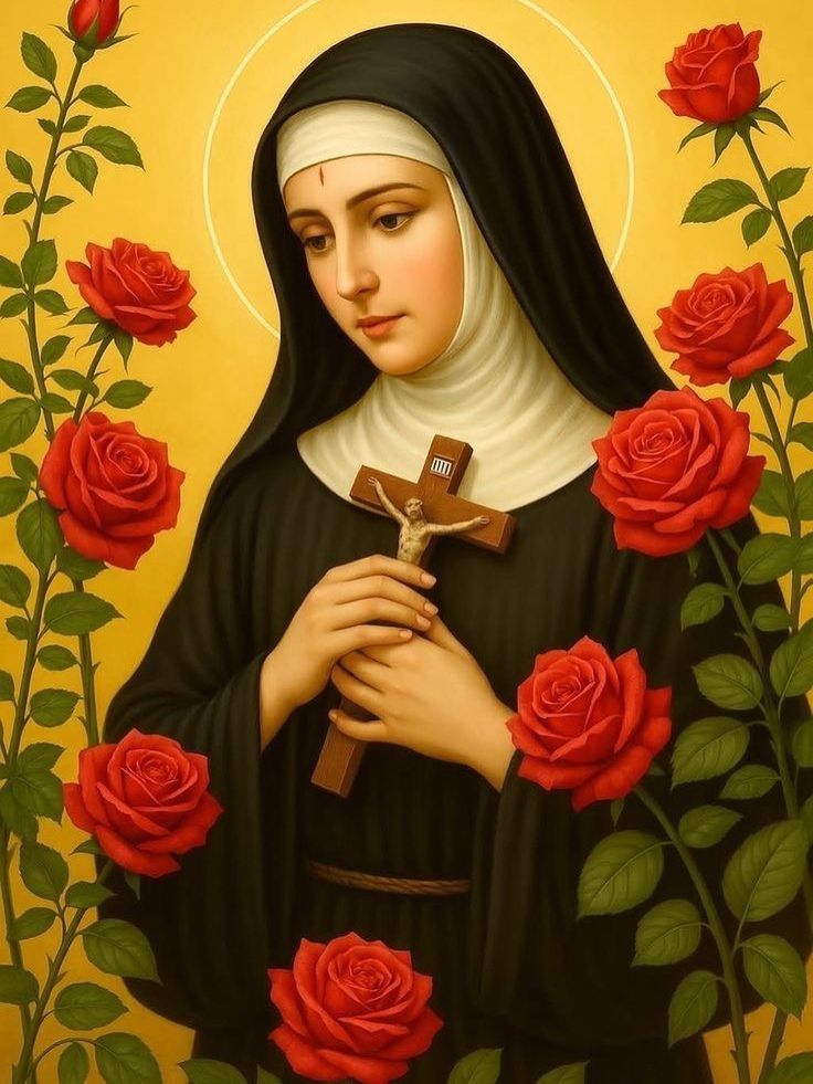 The rose of Saint Rita of Cascia